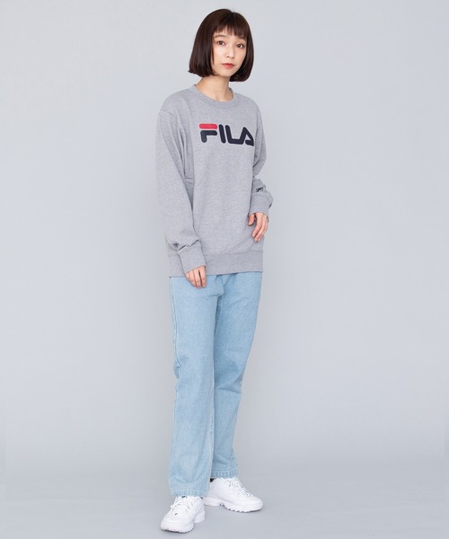 FILA(フィラ)の「【FILA/フィラ】デカロゴプリント トレーナー/スウェット/裏毛(スウェット・レディース・ホワイト/ブラック/ネイビー/杢グレー・LL/M/L)」の21枚目の写真