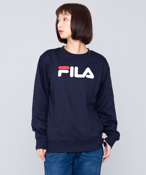 FILA(フィラ)の「【FILA/フィラ】デカロゴプリント トレーナー/スウェット/裏毛(スウェット・レディース・ホワイト/ブラック/ネイビー/杢グレー・LL/M/L)」の20枚目の写真
