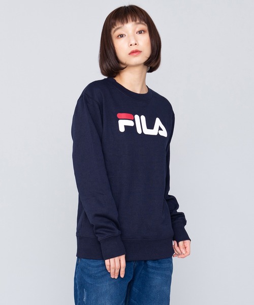 FILA(フィラ)の「【FILA/フィラ】デカロゴプリント トレーナー/スウェット/裏毛(スウェット・レディース・ホワイト/ブラック/ネイビー/杢グレー・LL/M/L)」の19枚目の写真