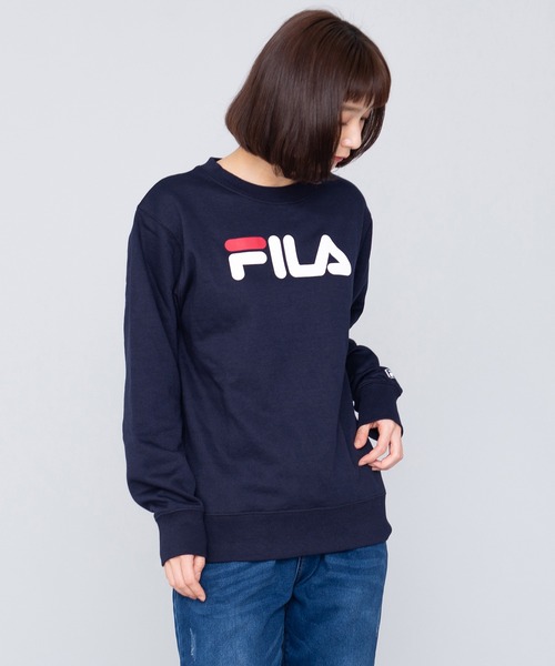 FILA(フィラ)の「【FILA/フィラ】デカロゴプリント トレーナー/スウェット/裏毛(スウェット・レディース・ホワイト/ブラック/ネイビー/杢グレー・LL/M/L)」の18枚目の写真