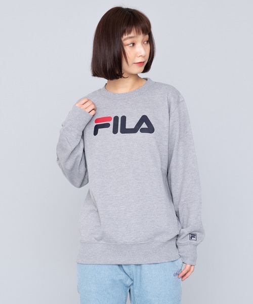 FILA(フィラ)の「【FILA/フィラ】デカロゴプリント トレーナー/スウェット/裏毛(スウェット・レディース・ホワイト/ブラック/ネイビー/杢グレー・LL/M/L)」の22枚目の写真