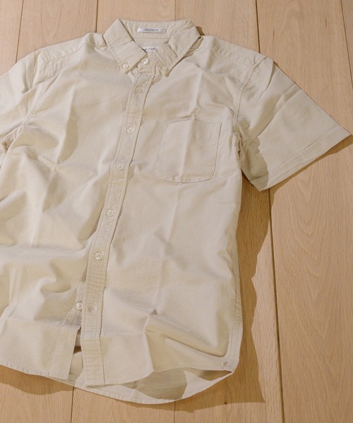 Candy Fantasy(キャンディーファンタジー)の「【a】ライトオックス ボタンダウン半袖シャツ(シャツ/ブラウス・メンズ・ホワイト/ネイビー/グレー/カーキ/サックスブルー/ピンク/ホワイト系その他2/ブラック系その他2/ブルー系その他3/ブルー系その他2/ベージュ/ブラック/マルチ/イエロー/サックスブルー系/ライトグリーン・MEDIUM/LARGE/X-LARGE)」の6枚目の写真