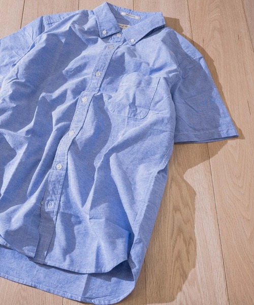 Candy Fantasy(キャンディーファンタジー)の「【a】ライトオックス ボタンダウン半袖シャツ(シャツ/ブラウス・メンズ・ホワイト/ネイビー/グレー/カーキ/サックスブルー/ピンク/ホワイト系その他2/ブラック系その他2/ブルー系その他3/ブルー系その他2/ベージュ/ブラック/マルチ/イエロー/サックスブルー系/ライトグリーン・MEDIUM/LARGE/X-LARGE)」の10枚目の写真