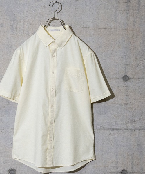 Candy Fantasy(キャンディーファンタジー)の「【a】ライトオックス ボタンダウン半袖シャツ(シャツ/ブラウス・メンズ・ホワイト/ネイビー/グレー/カーキ/サックスブルー/ピンク/ホワイト系その他2/ブラック系その他2/ブルー系その他3/ブルー系その他2/ベージュ/ブラック/マルチ/イエロー/サックスブルー系/ライトグリーン・MEDIUM/LARGE/X-LARGE)」の14枚目の写真