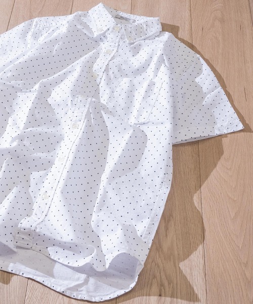 Candy Fantasy(キャンディーファンタジー)の「【a】ライトオックス ボタンダウン半袖シャツ(シャツ/ブラウス・メンズ・ホワイト/ネイビー/グレー/カーキ/サックスブルー/ピンク/ホワイト系その他2/ブラック系その他2/ブルー系その他3/ブルー系その他2/ベージュ/ブラック/マルチ/イエロー/サックスブルー系/ライトグリーン・MEDIUM/LARGE/X-LARGE)」の2枚目の写真