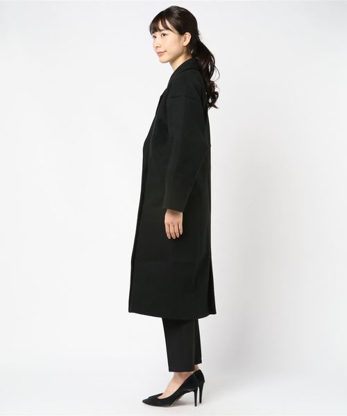 Lace Ladies(レースレディース)の「ゆったりチェスターコート(チェスターコート・レディース・ブラック/チャコールグレー・FREE)」の3枚目の写真