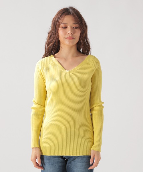 BAYFLOW（ベイフロー）の「シルクMIXリブカーディガン（カーディガン/ボレロ・レディース・グレー/チャコールグレー/ベージュ/イエロー・SMALL/MEDIUM）」の15枚目の写真