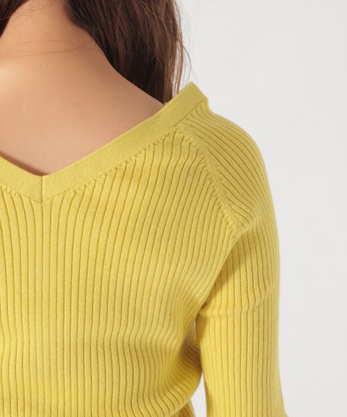 BAYFLOW（ベイフロー）の「シルクMIXリブカーディガン（カーディガン/ボレロ・レディース・グレー/チャコールグレー/ベージュ/イエロー・SMALL/MEDIUM）」の18枚目の写真