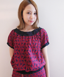 WHO'S WHO gallery | 花柄刺繍オフショルダー(シャツ/ブラウス)