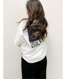GYDA | USUAL PLACE PHOTO スリットTシャツ(Tシャツ/カットソー)