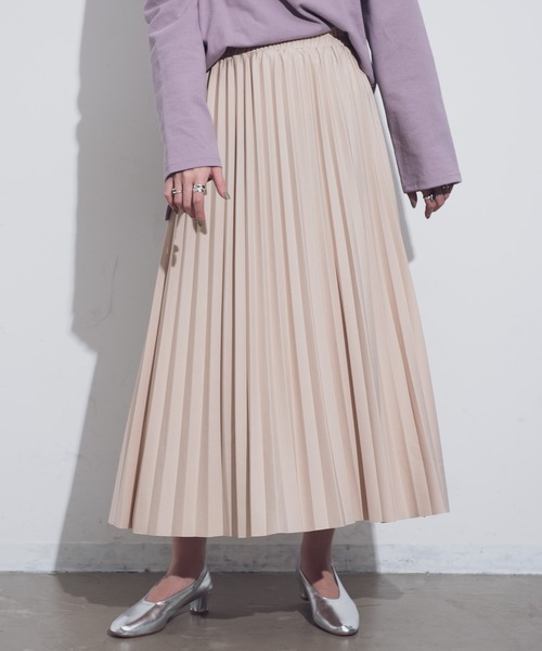 Aunt Marie's（アントマリーズ）の「AUNT MARIE'S ストレッチプリーツロングスカート（スカート・レディース・ブラック/ベージュ/ブルー/グリーン/モカ・FREE）」の16枚目の写真