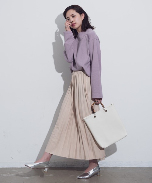 Aunt Marie's（アントマリーズ）の「AUNT MARIE'S ストレッチプリーツロングスカート（スカート・レディース・ブラック/ベージュ/ブルー/グリーン/モカ・FREE）」の22枚目の写真