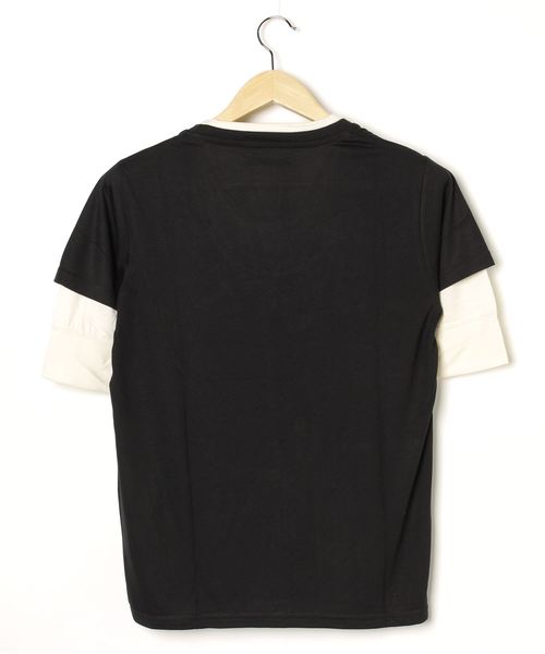 INNOCENT(イノセント)の「5分袖フェイクカットソー(Tシャツ/カットソー・レディース・ホワイト/チャコールグレー/ブラック/ネイビー/キャメル/スモークピンク・MEDIUM/LARGE/X-LARGE)」の8枚目の写真