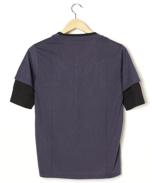 INNOCENT(イノセント)の「5分袖フェイクカットソー(Tシャツ/カットソー・レディース・ホワイト/チャコールグレー/ブラック/ネイビー/キャメル/スモークピンク・MEDIUM/LARGE/X-LARGE)」の10枚目の写真