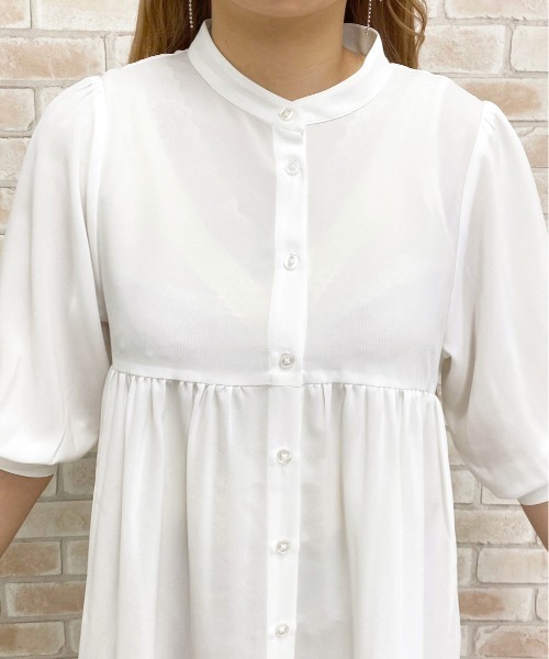 apres jour（アプレジュール）の「サイドプリーツブラウス【ZOZOTOWN限定アイテム】（シャツ/ブラウス・レディース・オフホワイト/サックスブルー/ラベンダー・フリー）」の9枚目の写真