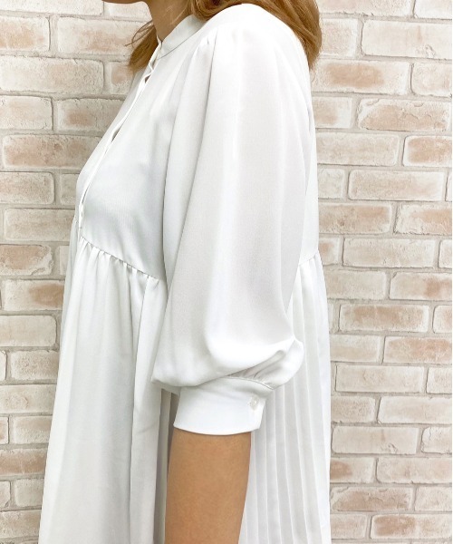 apres jour（アプレジュール）の「サイドプリーツブラウス【ZOZOTOWN限定アイテム】（シャツ/ブラウス・レディース・オフホワイト/サックスブルー/ラベンダー・フリー）」の10枚目の写真