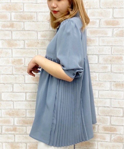 apres jour（アプレジュール）の「サイドプリーツブラウス【ZOZOTOWN限定アイテム】（シャツ/ブラウス・レディース・オフホワイト/サックスブルー/ラベンダー・フリー）」の14枚目の写真