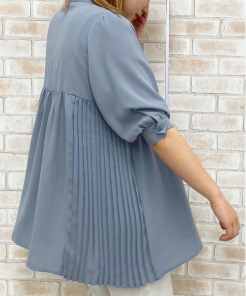 apres jour（アプレジュール）の「サイドプリーツブラウス【ZOZOTOWN限定アイテム】（シャツ/ブラウス・レディース・オフホワイト/サックスブルー/ラベンダー・フリー）」の15枚目の写真