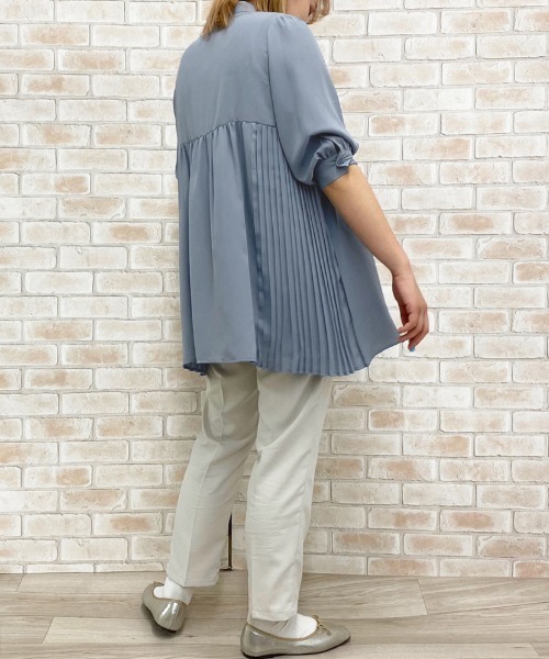 apres jour（アプレジュール）の「サイドプリーツブラウス【ZOZOTOWN限定アイテム】（シャツ/ブラウス・レディース・オフホワイト/サックスブルー/ラベンダー・フリー）」の19枚目の写真