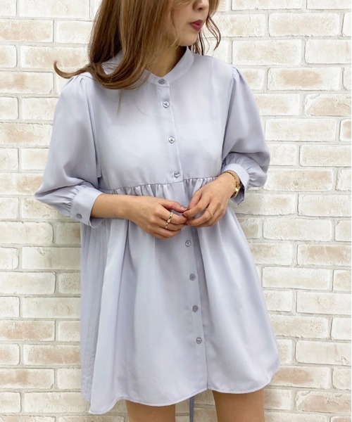 apres jour（アプレジュール）の「サイドプリーツブラウス【ZOZOTOWN限定アイテム】（シャツ/ブラウス・レディース・オフホワイト/サックスブルー/ラベンダー・フリー）」の21枚目の写真