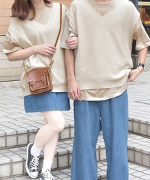 PairPair | ニットベスト×Tシャツセット(男女兼用)(ベスト)