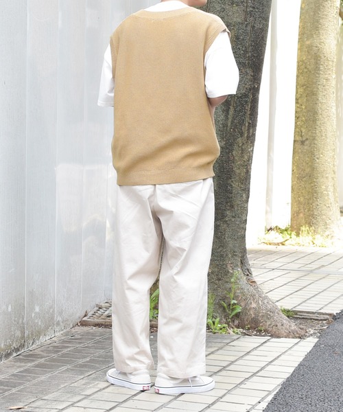 PairPair（ペアペア）の「ニットベスト×Tシャツセット(ユニセックス)（ベスト・レディース・ライトブルー/ベージュ/アイボリー・MEDIUM/LARGE）」の19枚目の写真