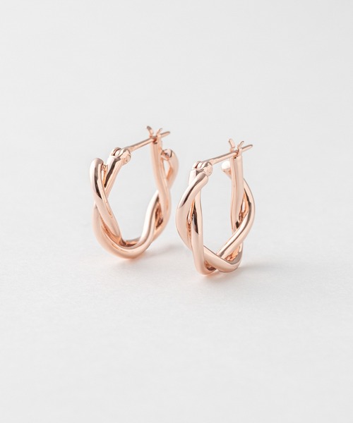 Jouete（ジュエッテ）の「ラップピアス【size:S】（ピアス（両耳用）・レディース・イエローゴールド/プラチナム/ピンクゴールド・FREE）」の2枚目の写真