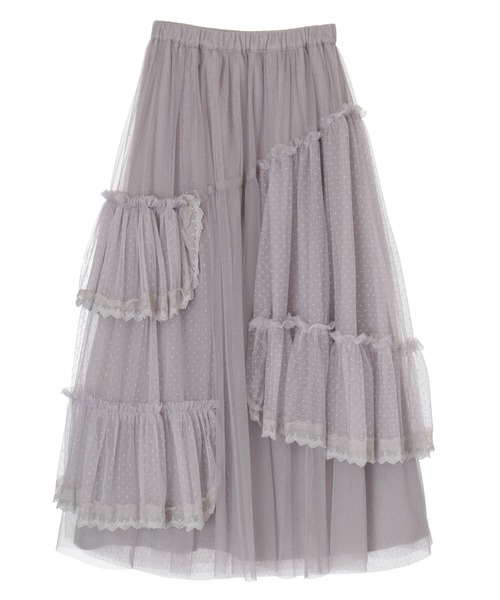 Candy Stripper（キャンディストリッパー）の「VOLUME TULLE スカート（スカート・レディース・アイボリー/グレー/ブラック・2）」の8枚目の写真