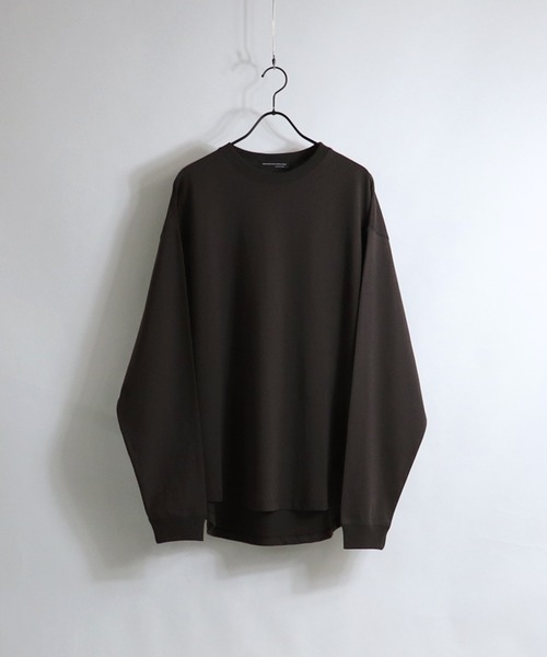 Confirm（コンファーム）の「Confirm / コンファーム ラウンドテールビッグシルエットロンT（Tシャツ/カットソー・メンズ・ホワイト系その他/ブラウン/ミント/ブラック/チャコールグレー/グリーン/ベージュ/サックスブルー/ホワイト・M/L）」の6枚目の写真
