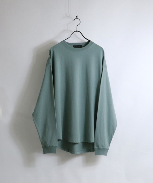 Confirm（コンファーム）の「Confirm / コンファーム ラウンドテールビッグシルエットロンT（Tシャツ/カットソー・メンズ・ホワイト系その他/ブラウン/ミント/ブラック/チャコールグレー/グリーン/ベージュ/サックスブルー/ホワイト・M/L）」の8枚目の写真