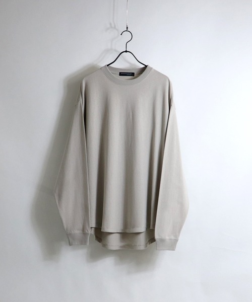Confirm（コンファーム）の「Confirm / コンファーム ラウンドテールビッグシルエットロンT（Tシャツ/カットソー・メンズ・ホワイト系その他/ブラウン/ミント/ブラック/チャコールグレー/グリーン/ベージュ/サックスブルー/ホワイト・M/L）」の22枚目の写真