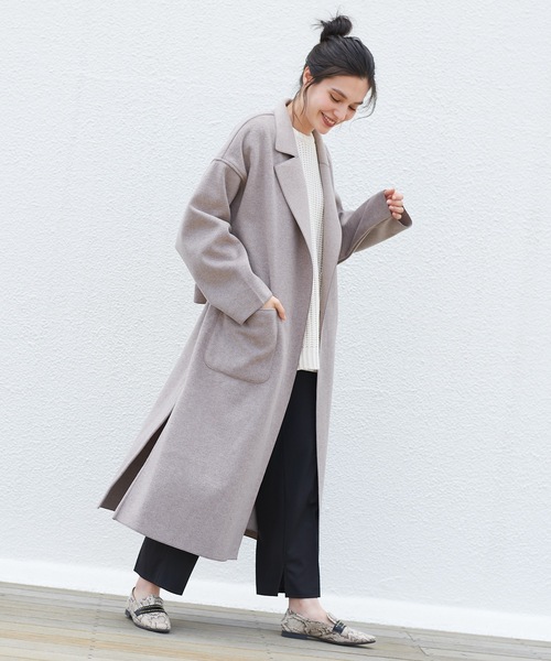 prose verse(プロズヴェール)の「ソフトポンチセンタープレスフレアパンツ リラックスパンツ ベルトセット ウエストゴム(その他パンツ・レディース・パープル/オレンジ/アイボリー/グリーン系その他6/ブラック・フリ-)」の17枚目の写真