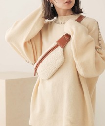 Bab | 【WEB限定】ボアコンビボディーバッグ(ボディバッグ/ウエストポーチ)