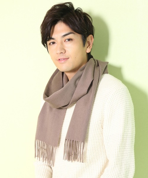 2点まとめ 専用　COACH メンズ ウール カシミヤ ロゴ マフラー フリンジ COACH コーチ マフラー カシミヤ混 ロゴマフラー #76053 : ポロ