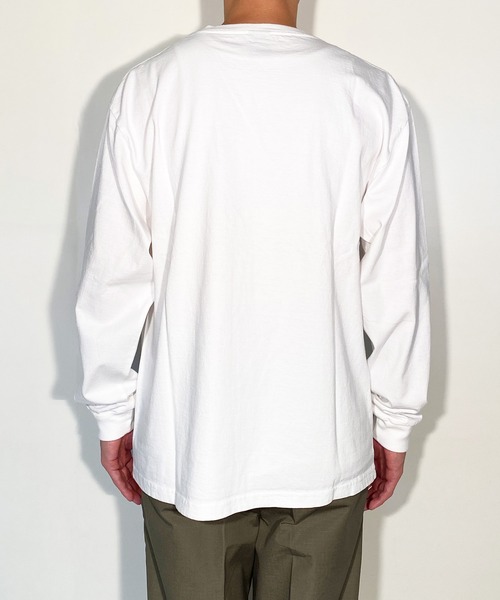 NUMBER (N)INE(ナンバーナイン)の「PAPER TAG_LONG SLEEVE T-SHIRT(Tシャツ/カットソー・メンズ・ホワイト/ブラック/オレンジ・2/4/3/5)」の5枚目の写真