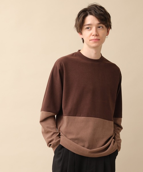 JUNRED(ジュンレッド)の「モイスチャースムース切替クルー(Tシャツ/カットソー・メンズ・ベージュ系その他/ブルー系その他・S/M/L)」の13枚目の写真