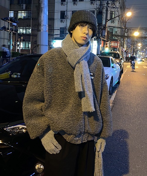 MASONPRINCE（メイソンプリンス）の「【MASONPRINCE】Reversible Boa Military JKT WT0940（ミリタリージャケット・メンズ・ブラック/ベージュ・S/M/L）」の12枚目の写真