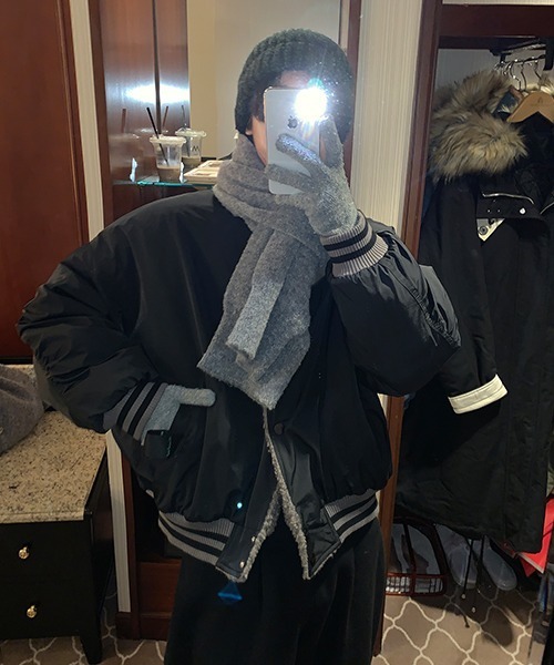 MASONPRINCE（メイソンプリンス）の「【MASONPRINCE】Reversible Boa Military JKT WT0940（ミリタリージャケット・メンズ・ブラック/ベージュ・S/M/L）」の14枚目の写真