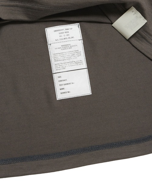 N.HOOLYWOOD(N.ハリウッド)の「SPRING2021 TANK TOP(タンクトップ・メンズ・チャコールグレー/アイボリー/ブラック・38/36)」の14枚目の写真