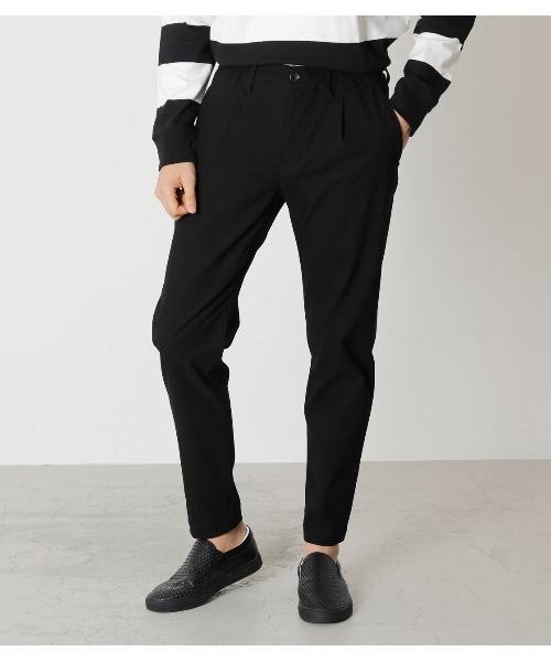 AZUL by moussy(アズールバイマウジー)の「HI STRETCH TEPERED PANTS/ハイストレッチテーパードパンツ(その他パンツ・メンズ・グレー系その他/ブラック/ベージュ系その他・LARGE/SMALL/MEDIUM)」の1枚目の写真