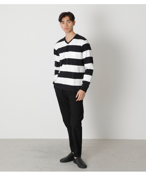 AZUL by moussy(アズールバイマウジー)の「HI STRETCH TEPERED PANTS/ハイストレッチテーパードパンツ(その他パンツ・メンズ・グレー系その他/ブラック/ベージュ系その他・LARGE/SMALL/MEDIUM)」の17枚目の写真