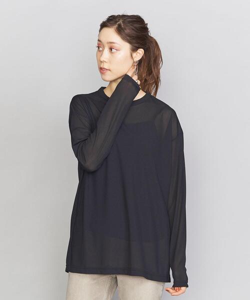 BEAUTY&YOUTH UNITED ARROWS(ビューティーアンドユースユナイテッドアローズ)の「BY リブシアープルオーバー(Tシャツ/カットソー・レディース・コバルトブルー/オフホワイト/イエロー/ブラック・FREE)」の3枚目の写真