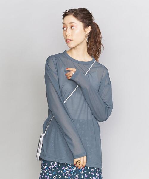 BEAUTY&YOUTH UNITED ARROWS(ビューティーアンドユースユナイテッドアローズ)の「BY リブシアープルオーバー(Tシャツ/カットソー・レディース・コバルトブルー/オフホワイト/イエロー/ブラック・FREE)」の12枚目の写真