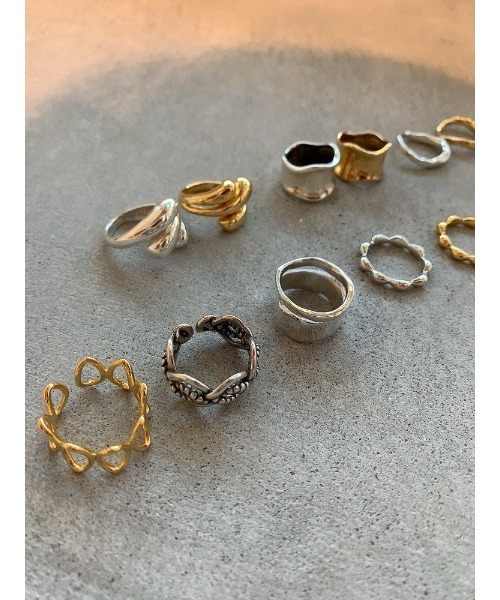 mou（モウ）の「S925 Triple plump ring（リング・レディース・ゴールド/シルバー・FREE）」の3枚目の写真