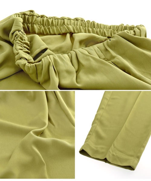 Alluge（アルージュ）の「ウエストタックテーパードパンツ（その他パンツ・レディース・グリーン/グレイッシュベージュ/スミクロ・FREE）」の20枚目の写真