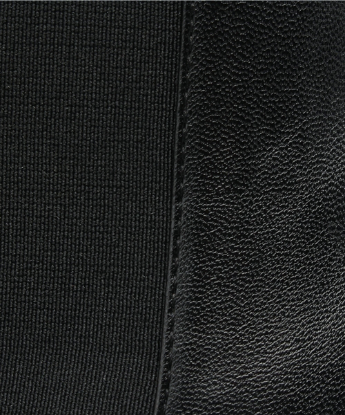 WEGO(ウィゴー)の「WEGO/サイドゴアショートブーツ(ブーツ・レディース・ブラック/ベージュ・MEDIUM/LARGE)」の8枚目の写真