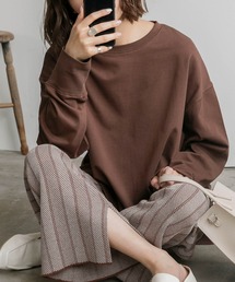 オーバーサイズラウンドヘムTシャツ