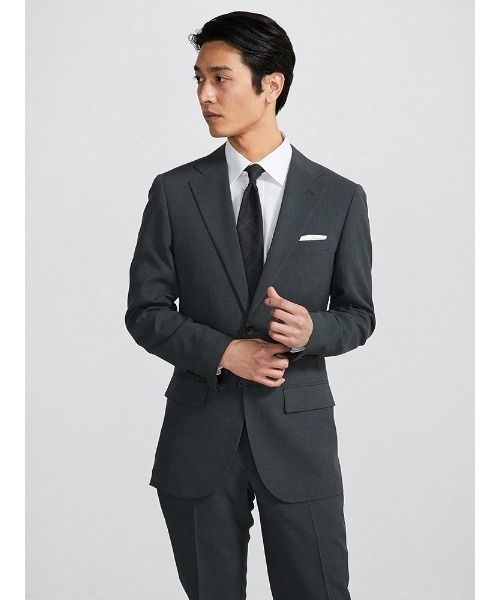 上下洗える 制菌 Web限定スーツ 4wayストレッチ チェック グレー スーツセット Perfect Suit Factory パーフェクトスーツファクトリー のファッション通販 Zozotown