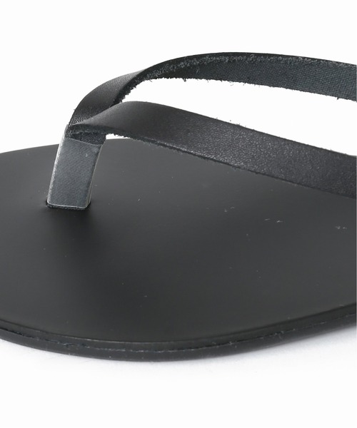 NICOLAS LAINAS（ニコラスライナス）の「【NICOLAS LAINAS/ニコラスライナス】カウレザーサンダル（サンダル・レディース・ブラック・36/37/38）」の3枚目の写真