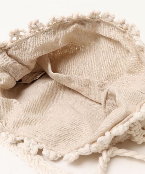 CIAOPANIC（チャオパニック）の「アミナリミニショルダーバッグ/巾着バッグ（ショルダーバッグ・レディース・ホワイト/キャメル・FREE）」の4枚目の写真